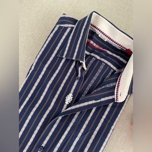 Robert Graham Collared Long Sleeve Button Down, Size Large 42
